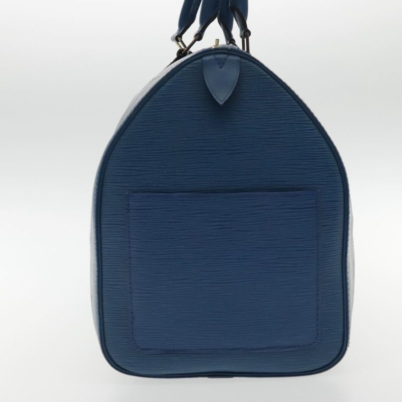 Louis Vuitton Epi Keepall 45 Boston Bag Blue M42975  92059 - Image 4