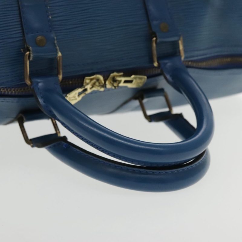 Louis Vuitton Epi Keepall 45 Boston Bag Blue M42975  92059 - Image 7