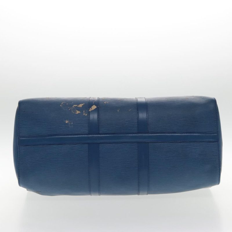 Louis Vuitton Epi Keepall 45 Boston Bag Blue M42975  92059 - Image 5