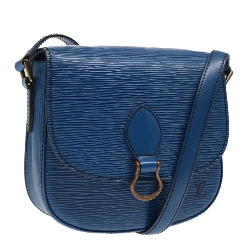 Louis Vuitton Epi Saint Cloud PM Shoulder Bag Blue M52195  92182