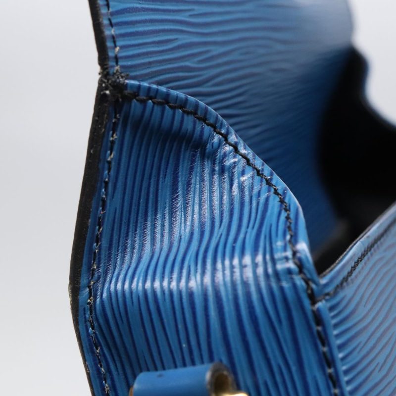 Louis Vuitton Epi Saint Cloud PM Shoulder Bag Blue M52195  92182 - Image 9