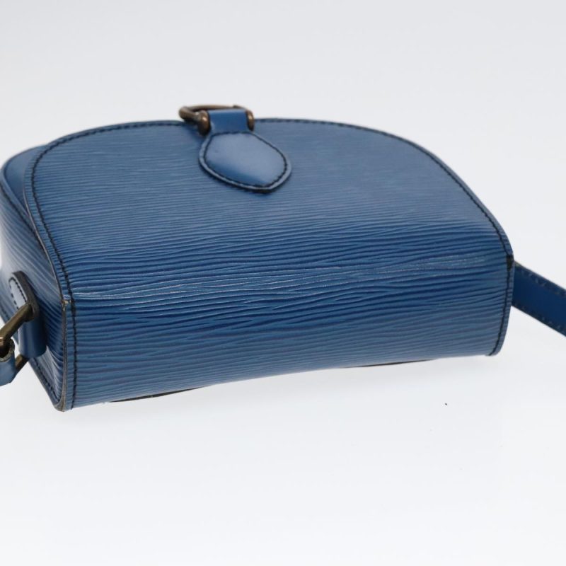 Louis Vuitton Epi Saint Cloud PM Shoulder Bag Blue M52195  92182 - Image 6