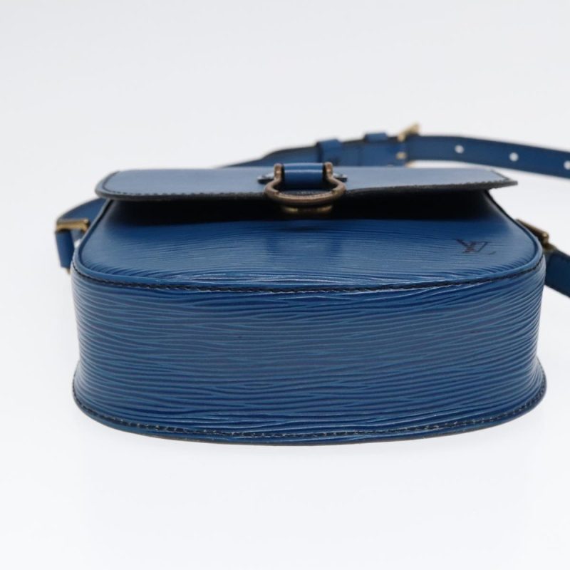 Louis Vuitton Epi Saint Cloud PM Shoulder Bag Blue M52195  92182 - Image 5