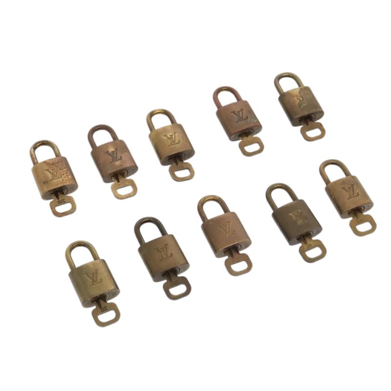 Louis Vuitton Padlock 10set metal Gold Tone  92213