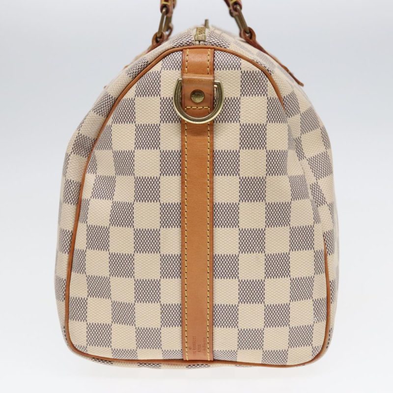 Louis Vuitton Damier Azur Speedy Bandouliere 30 Hand Bag 2way N41052 Auth 92234 - Image 3