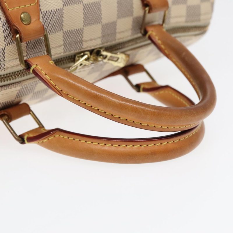 Louis Vuitton Damier Azur Speedy Bandouliere 30 Hand Bag 2way N41052 Auth 92234 - Image 7