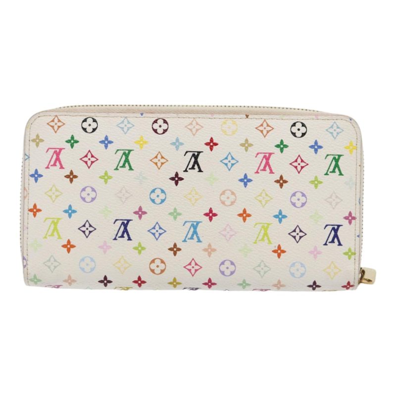 Louis Vuitton Monogram Multicolor Zippy Wallet White M60241  92281 - Image 2