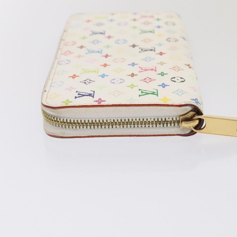 Louis Vuitton Monogram Multicolor Zippy Wallet White M60241  92281 - Image 4
