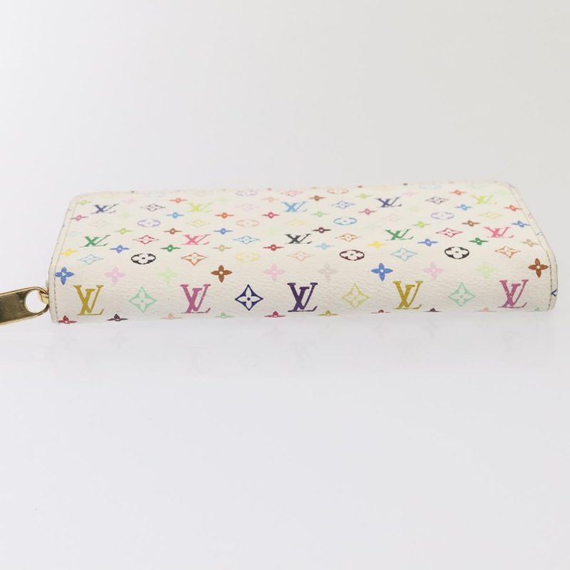 Louis Vuitton Monogram Multicolor Zippy Wallet White M60241  92281 - Image 6