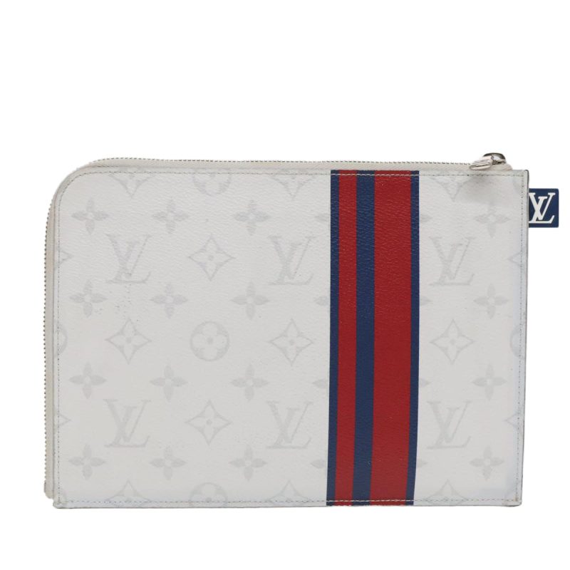 Louis Vuitton Monogram White Pochette Jules PM Clutch Bag M61745  92286 - Image 2