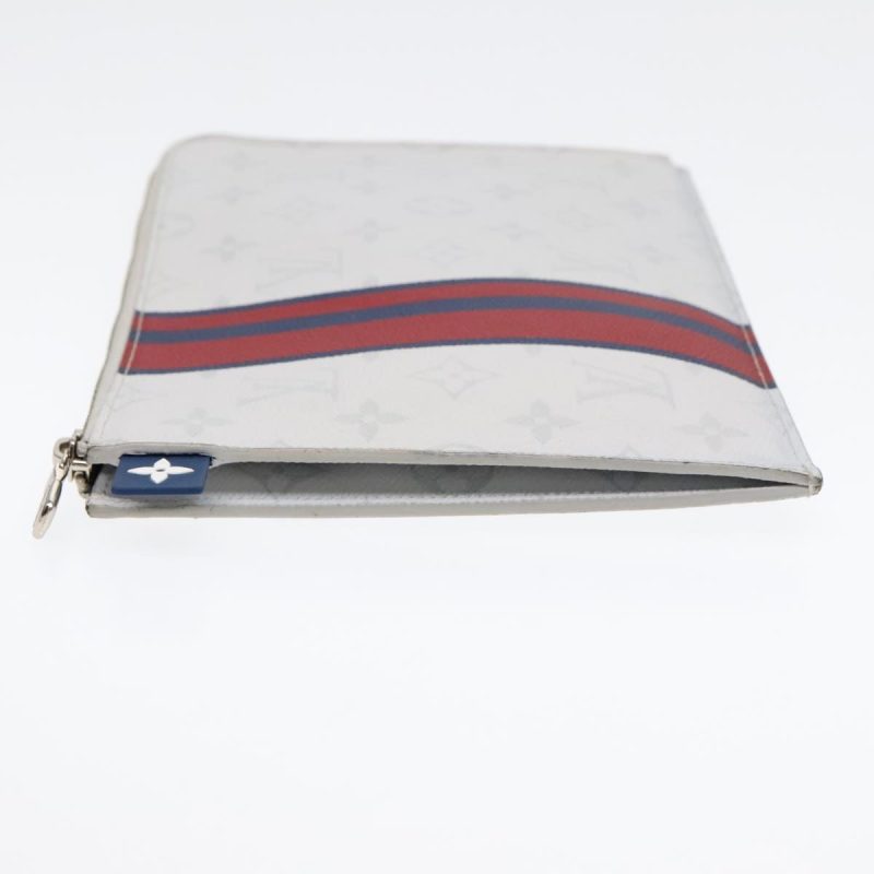 Louis Vuitton Monogram White Pochette Jules PM Clutch Bag M61745  92286 - Image 4