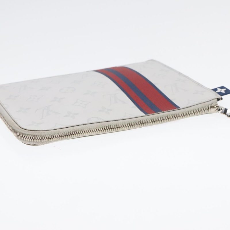 Louis Vuitton Monogram White Pochette Jules PM Clutch Bag M61745  92286 - Image 5