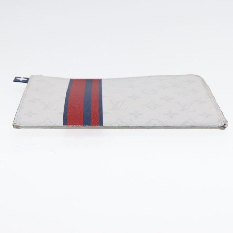 Louis Vuitton Monogram White Pochette Jules PM Clutch Bag M61745  92286 - Image 6