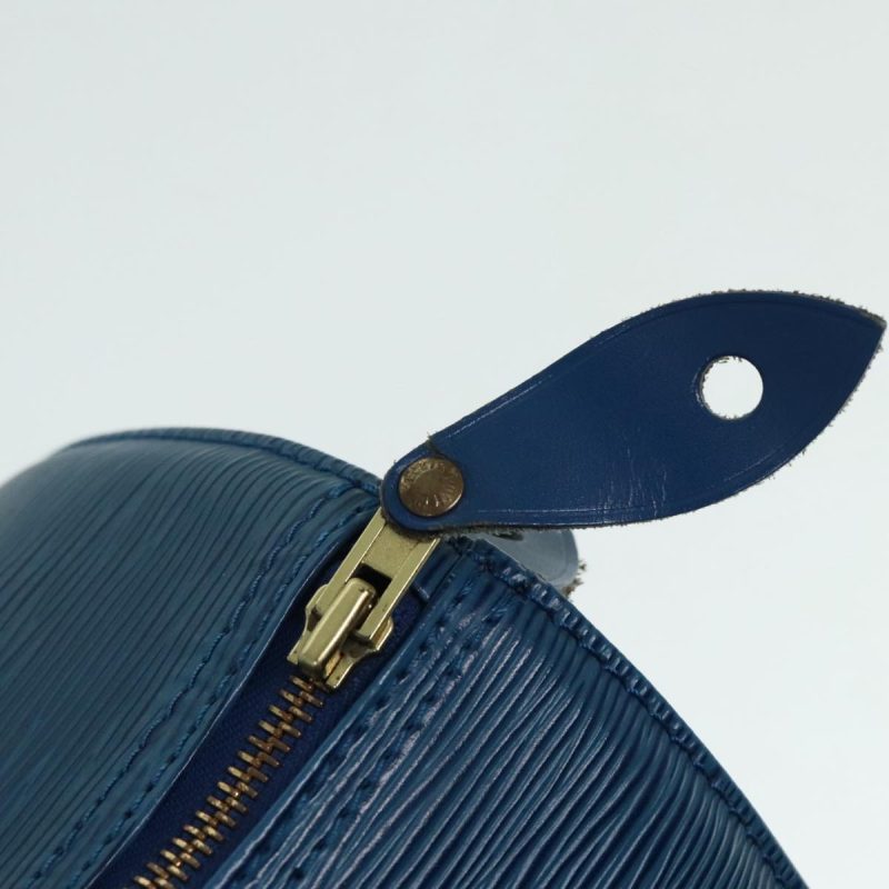 Louis Vuitton Epi Speedy 30 Hand Bag Toledo Blue M43005  92313 - Image 10