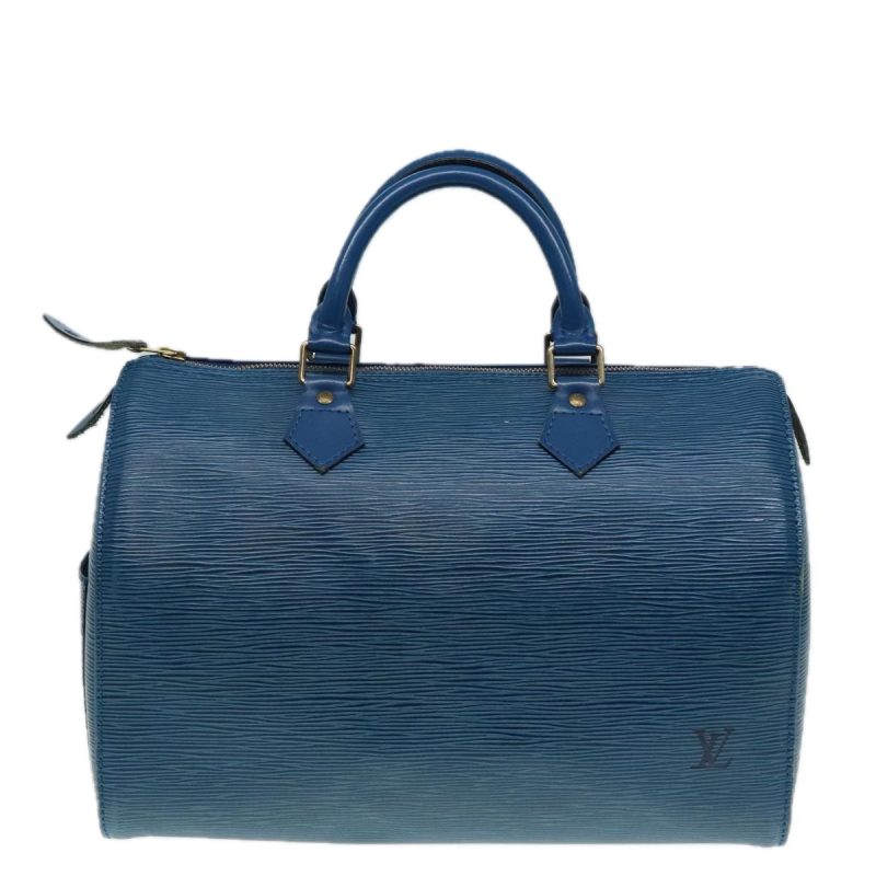 Louis Vuitton Epi Speedy 30 Hand Bag Toledo Blue M43005  92313 - Image 2
