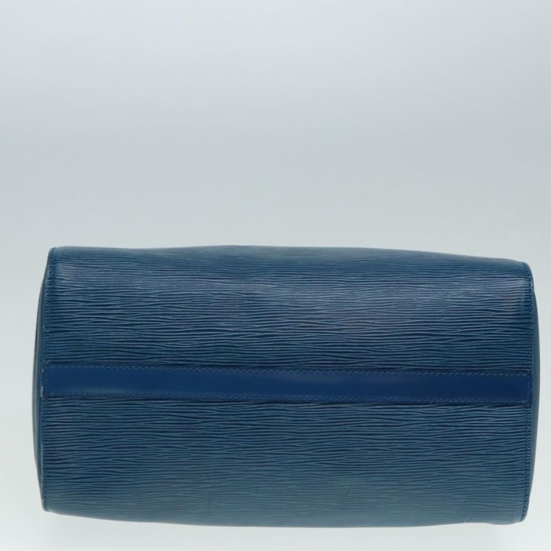 Louis Vuitton Epi Speedy 30 Hand Bag Toledo Blue M43005  92313 - Image 5