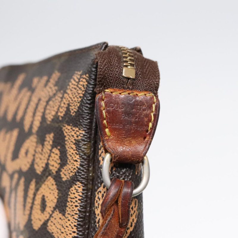 Louis Vuitton Monogram Graffiti Pochette Accessoires Orange M92193  92420 - Image 8