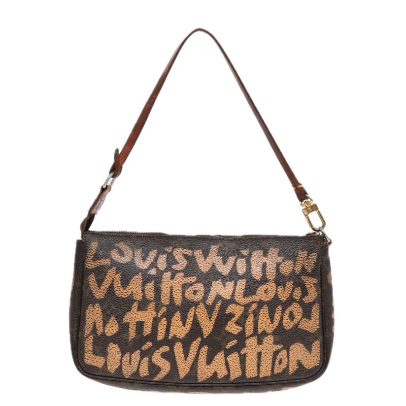 Louis Vuitton Monogram Graffiti Pochette Accessoires Orange M92193  92420 - Image 2