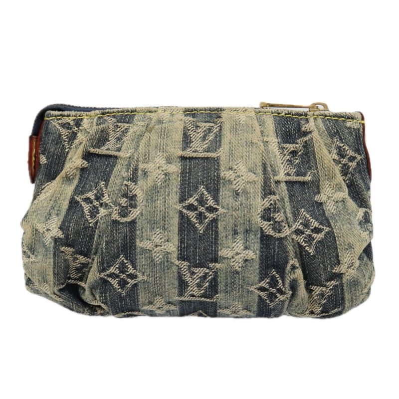 Louis Vuitton Monogram denim Trousse Leie Pouch Blue M95335  92426 - Image 2