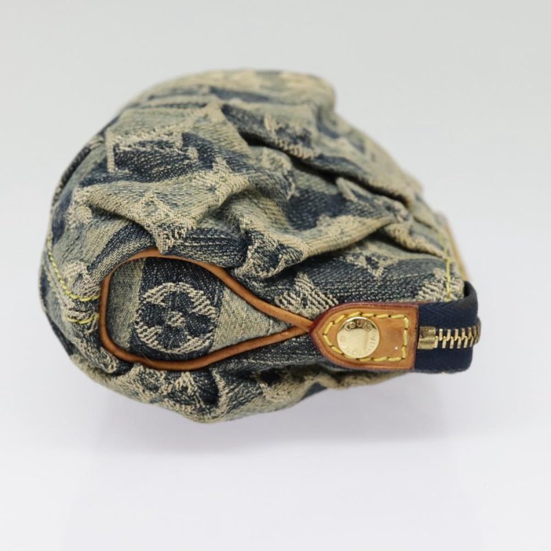 Louis Vuitton Monogram denim Trousse Leie Pouch Blue M95335  92426 - Image 4
