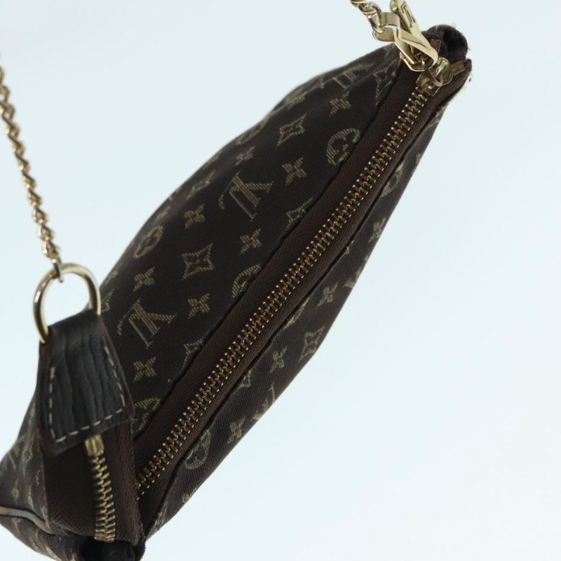Louis Vuitton Monogram Mini Lin Bucket PM Pouch Brown Ebene M95226  92443 - Image 6