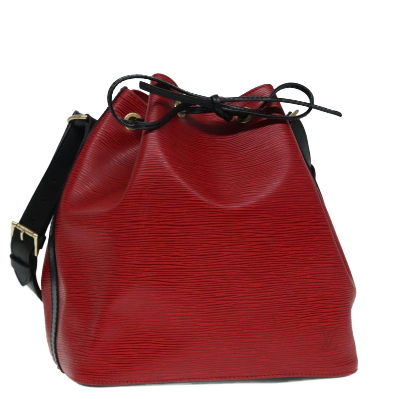 Louis Vuitton Epi Petit Noe Shoulder Bag By color Black Red M44172  92487