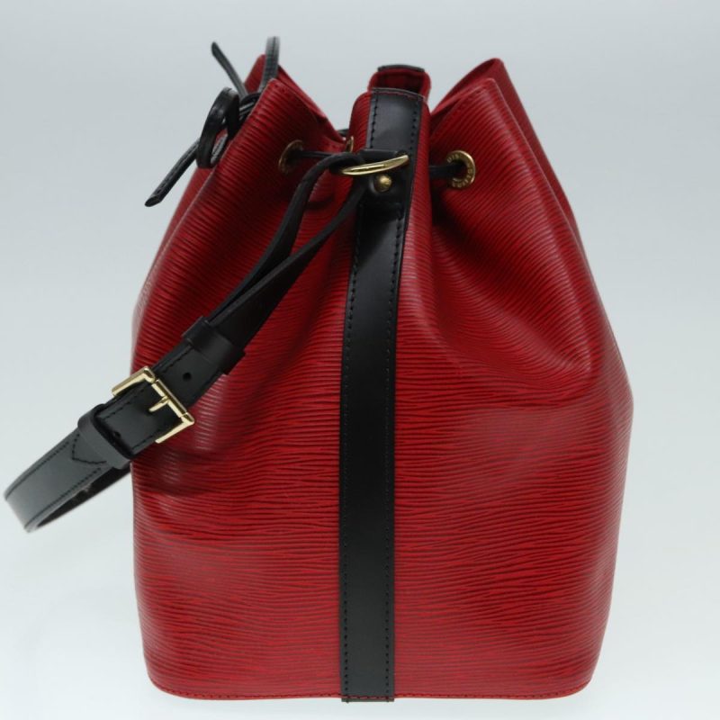 Louis Vuitton Epi Petit Noe Shoulder Bag By color Black Red M44172  92487 - Image 3
