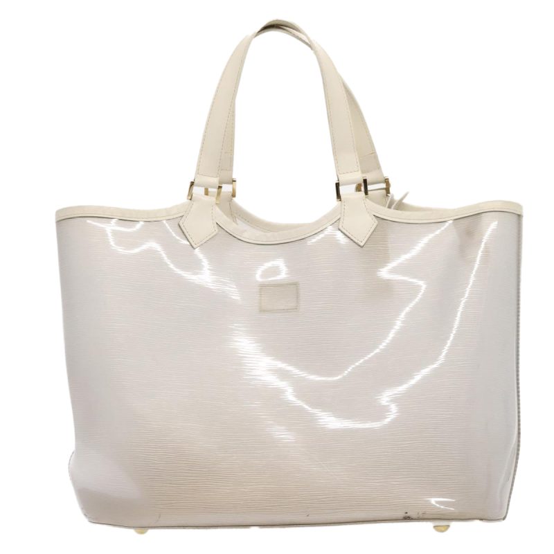 Louis Vuitton Epi Plage Lagoon Bay Tote Bag White Clear M92151  92664 - Image 2