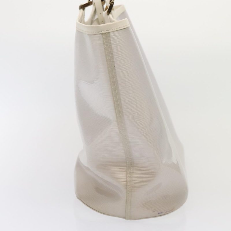 Louis Vuitton Epi Plage Lagoon Bay Tote Bag White Clear M92151  92664 - Image 3