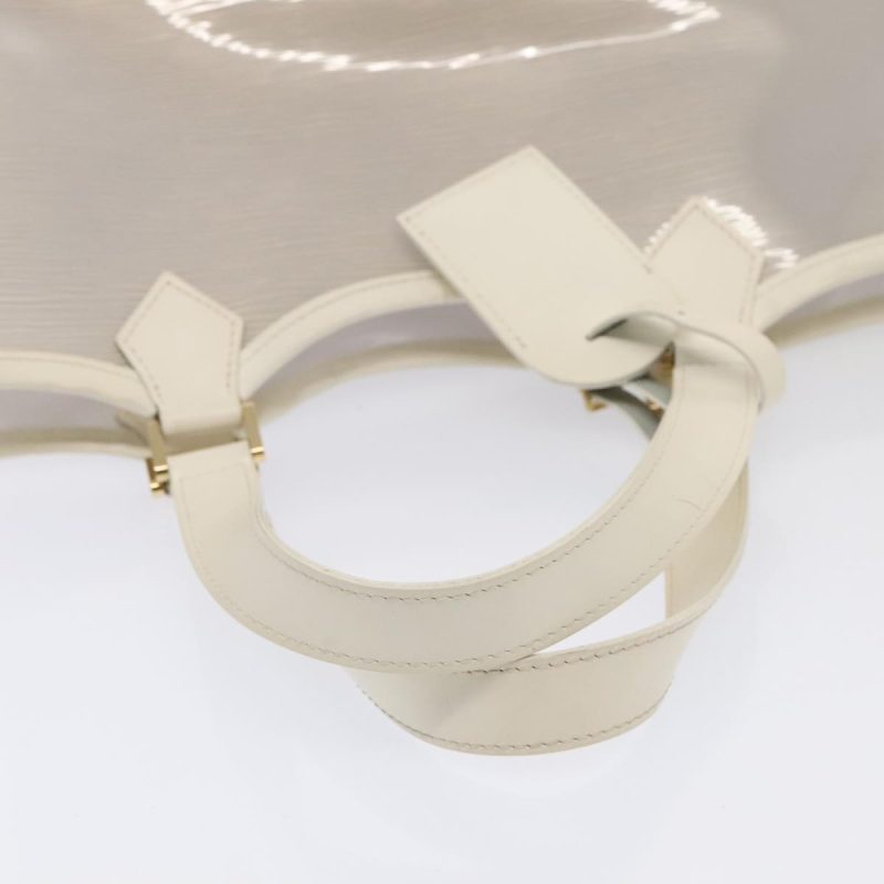 Louis Vuitton Epi Plage Lagoon Bay Tote Bag White Clear M92151  92664 - Image 7