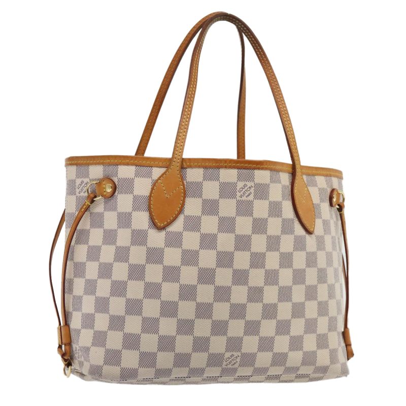 Louis Vuitton Damier Azur Neverfull PM Tote Bag N41362  92667