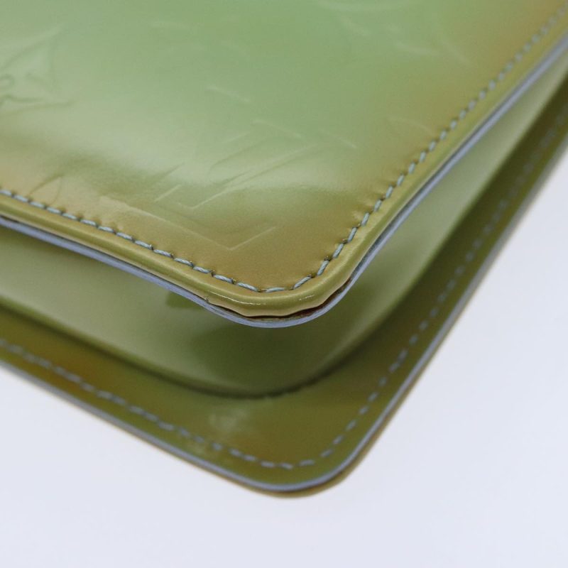 Louis Vuitton Monogram Vernis Lexington Pouch Baby Blue M91011  92709 - Image 9