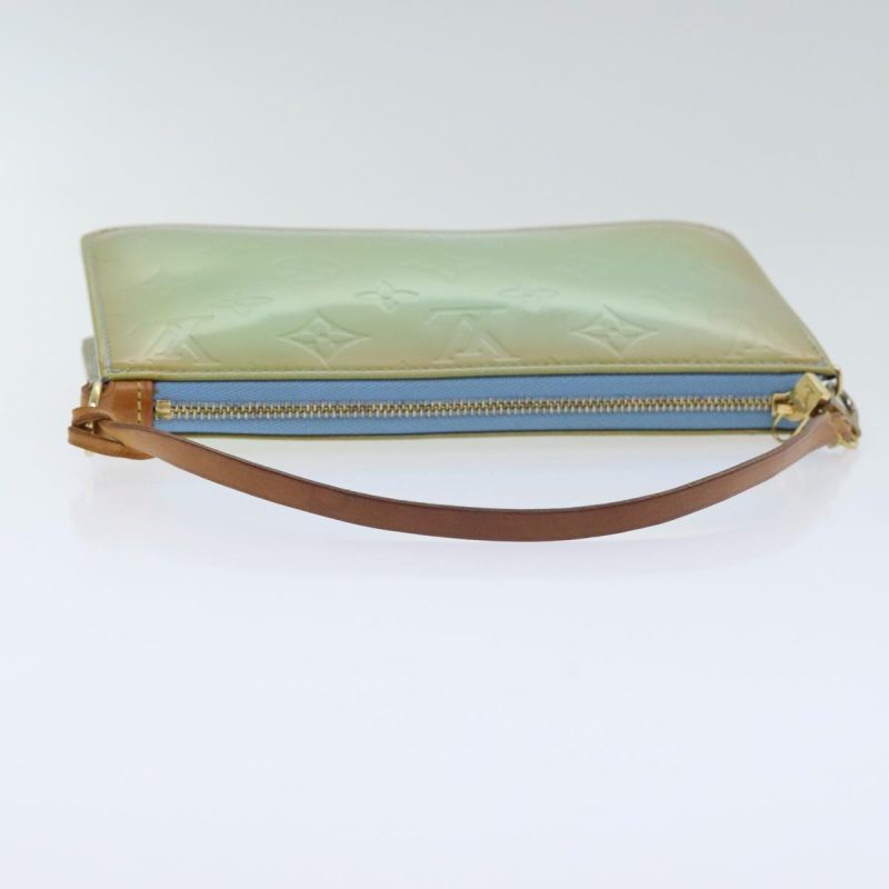 Louis Vuitton Monogram Vernis Lexington Pouch Baby Blue M91011  92709 - Image 7