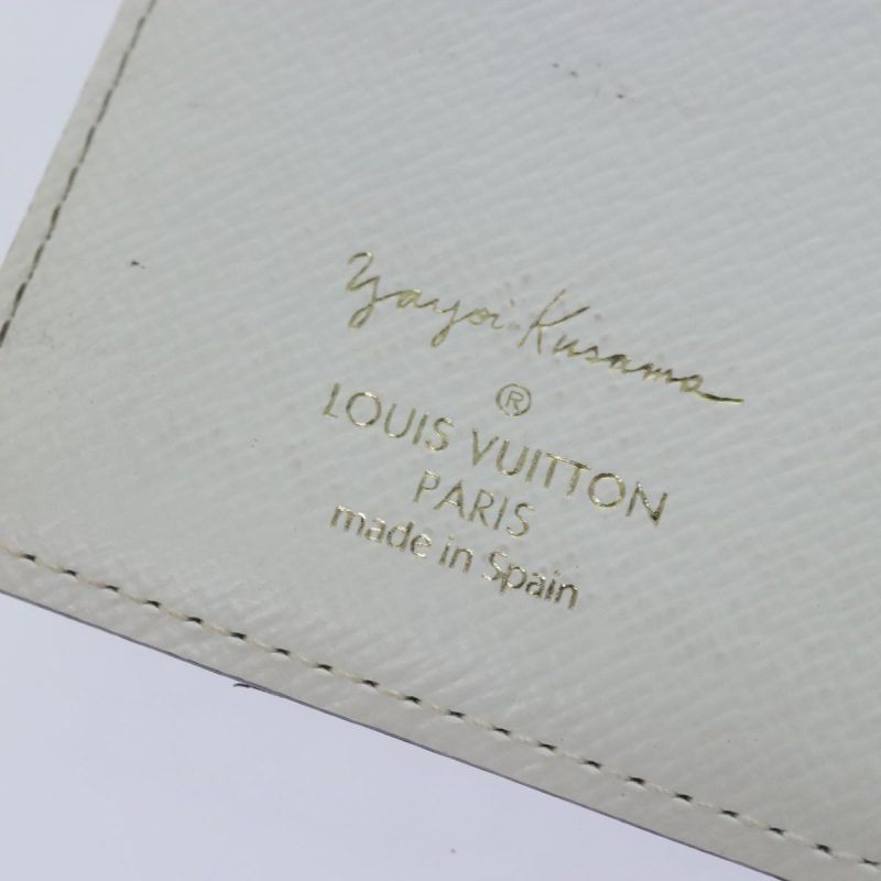 Louis Vuitton Yayoi Kusama Agenda PM Day Planner Cover White R21131 Auth 92711A - Image 7