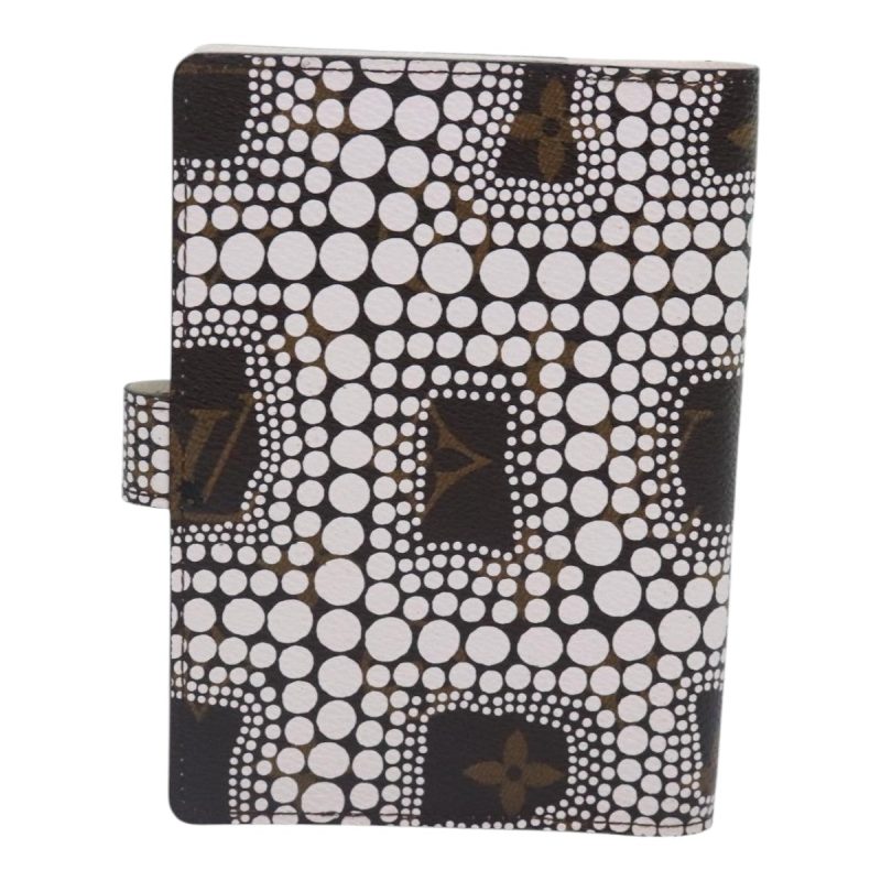 Louis Vuitton Yayoi Kusama Agenda PM Day Planner Cover White R21131 Auth 92711A - Image 2