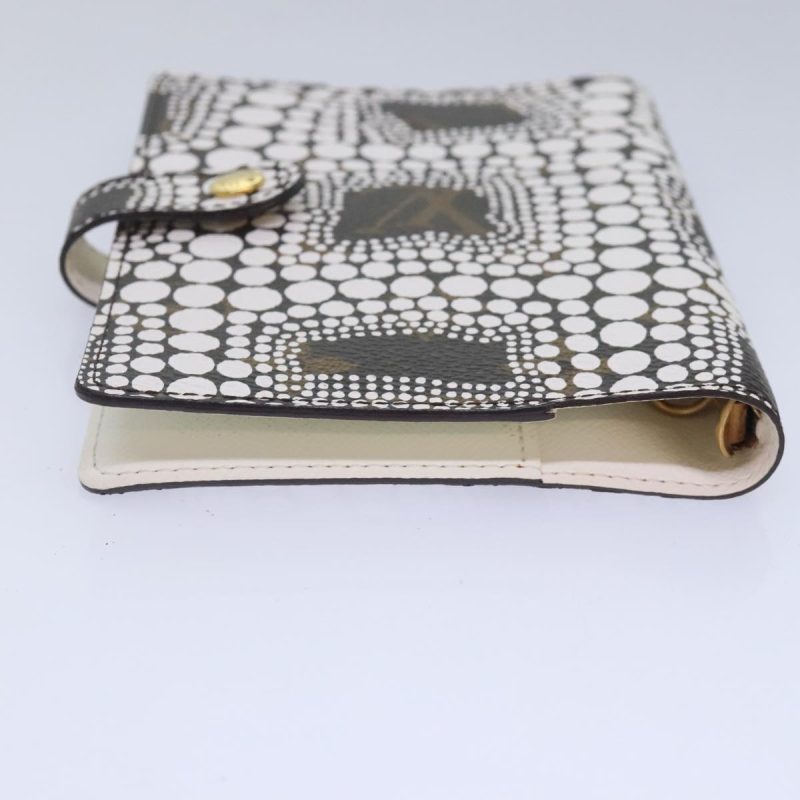 Louis Vuitton Yayoi Kusama Agenda PM Day Planner Cover White R21131 Auth 92711A - Image 5
