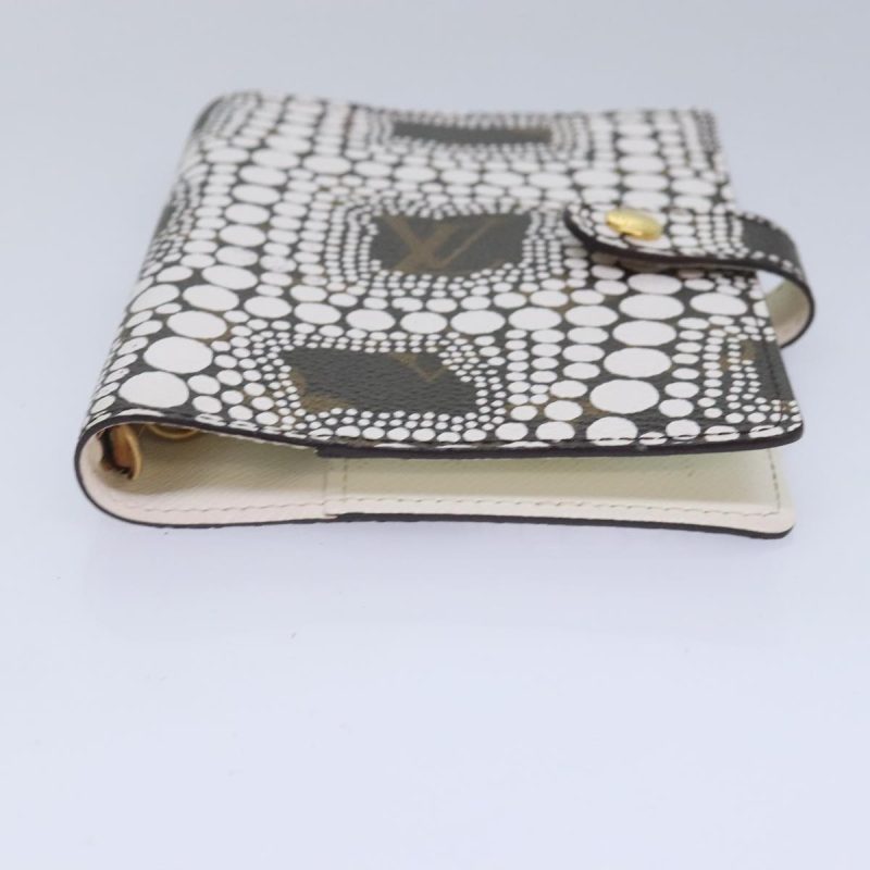 Louis Vuitton Yayoi Kusama Agenda PM Day Planner Cover White R21131 Auth 92711A - Image 6