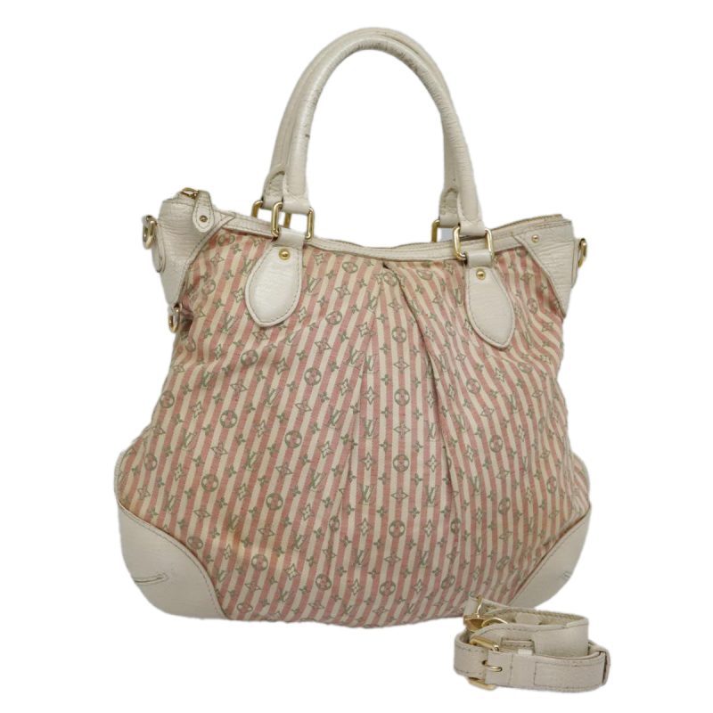 Louis Vuitton Mini Lin Croisette Marina PM Bag Pink White M95495  92715