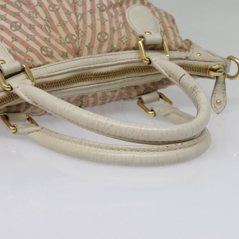 Louis Vuitton Mini Lin Croisette Marina PM Bag Pink White M95495  92715 - Image 7