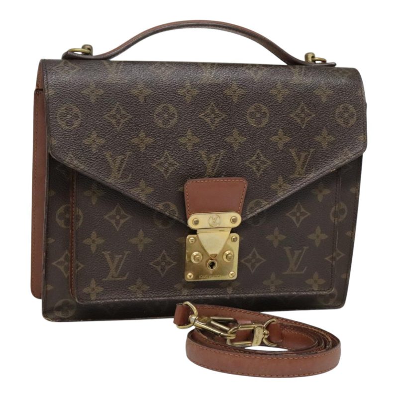 Louis Vuitton Monogram Monceau 28 Hand Bag 2way M51185  92750