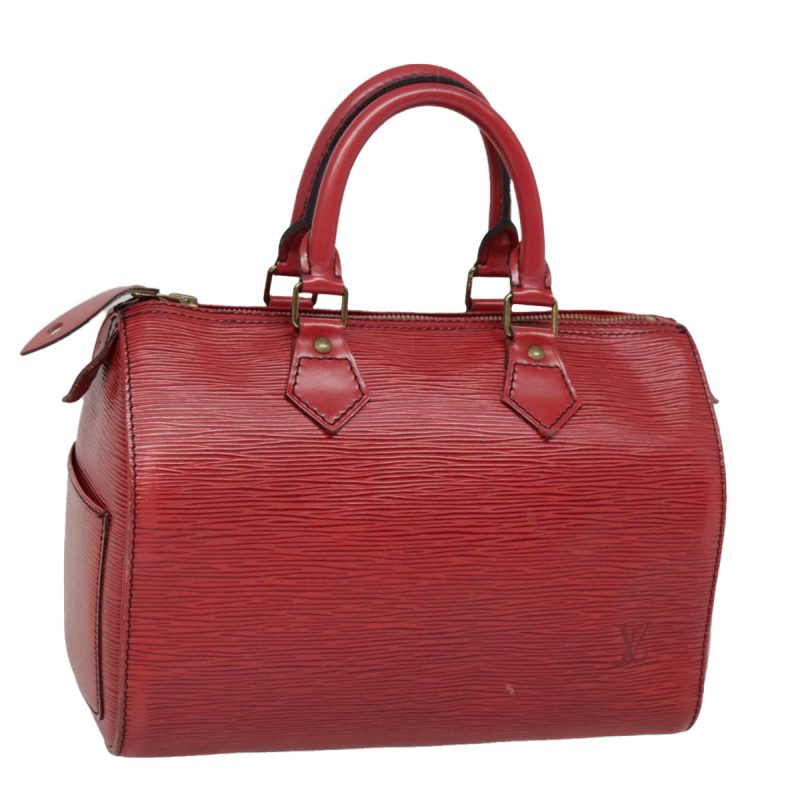 Louis Vuitton Epi Speedy 25 Hand Bag Castilian Red M43017  92785