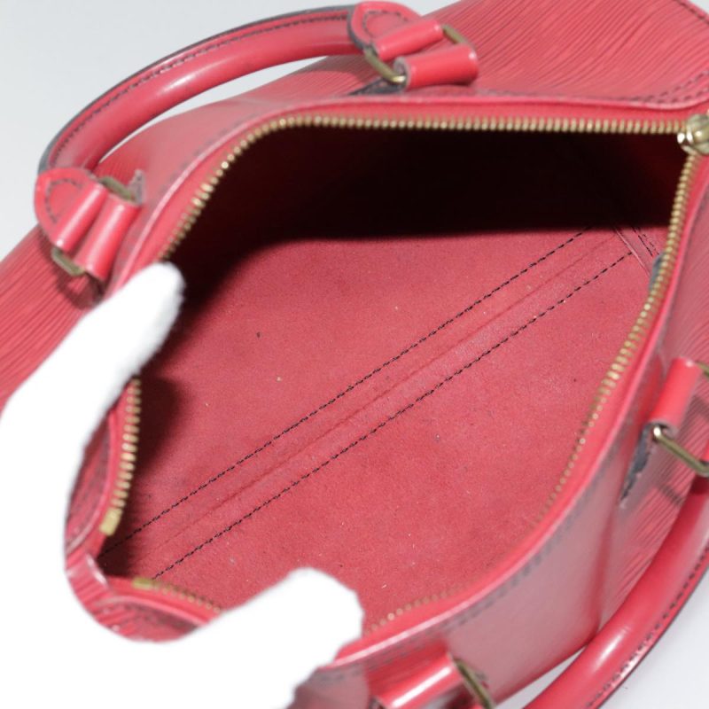 Louis Vuitton Epi Speedy 25 Hand Bag Castilian Red M43017  92785 - Image 10