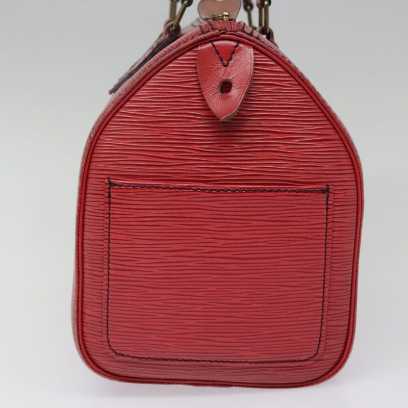 Louis Vuitton Epi Speedy 25 Hand Bag Castilian Red M43017  92785 - Image 4