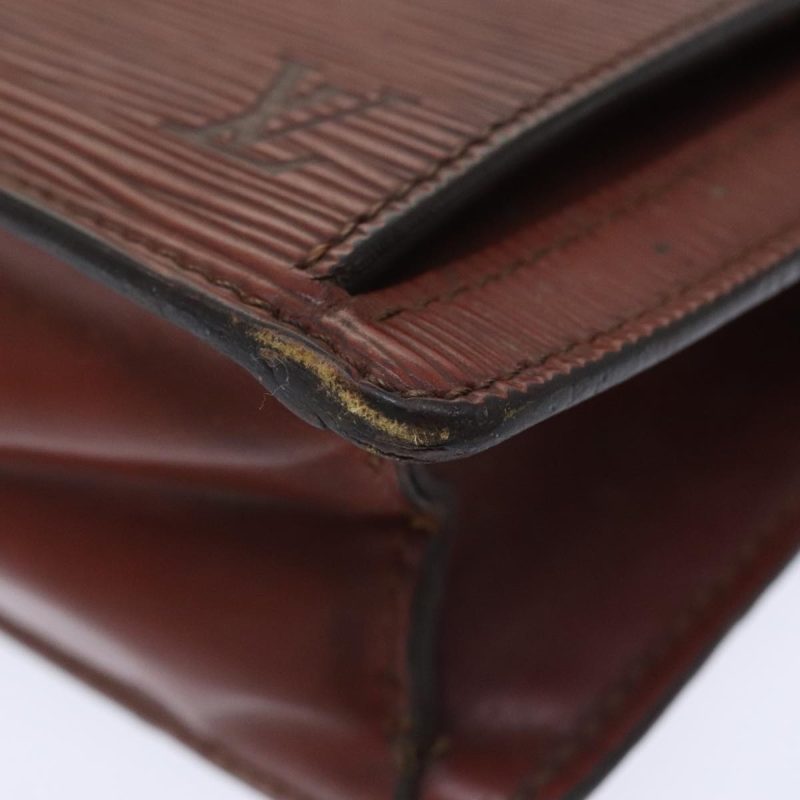 Louis Vuitton Epi Serie Dragonne Hand Bag Brown M52618  92921 - Image 9