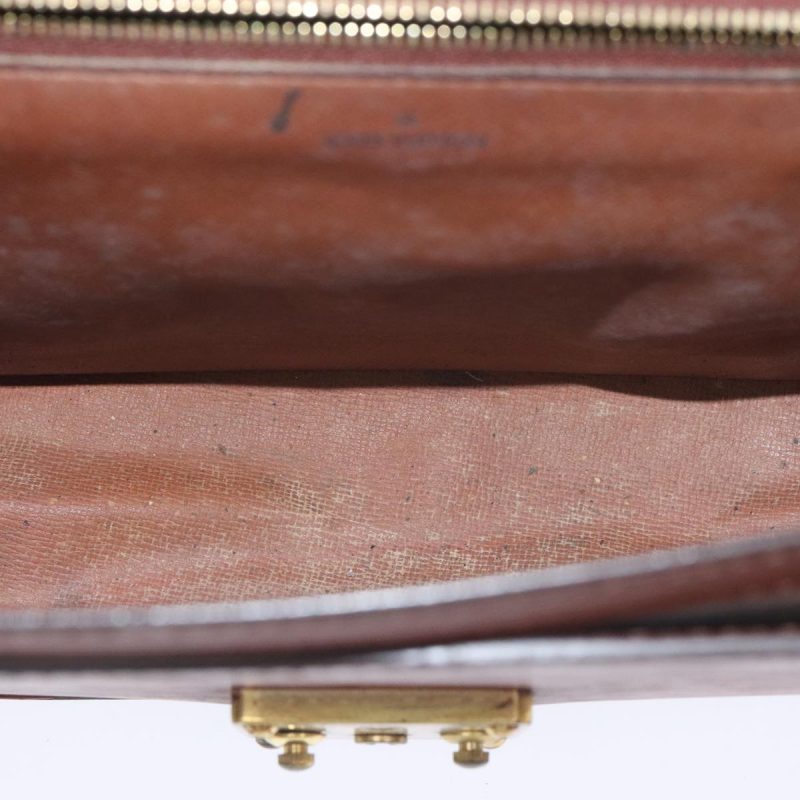 Louis Vuitton Epi Serie Dragonne Hand Bag Brown M52618  92921 - Image 10