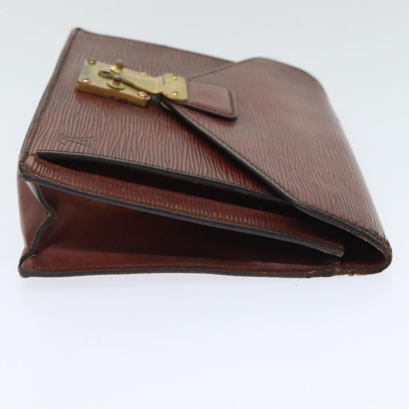Louis Vuitton Epi Serie Dragonne Hand Bag Brown M52618  92921 - Image 3