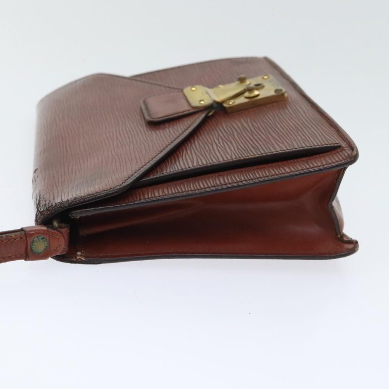Louis Vuitton Epi Serie Dragonne Hand Bag Brown M52618  92921 - Image 4