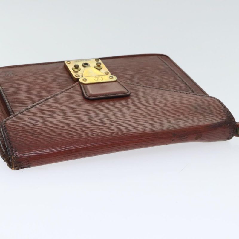 Louis Vuitton Epi Serie Dragonne Hand Bag Brown M52618  92921 - Image 6