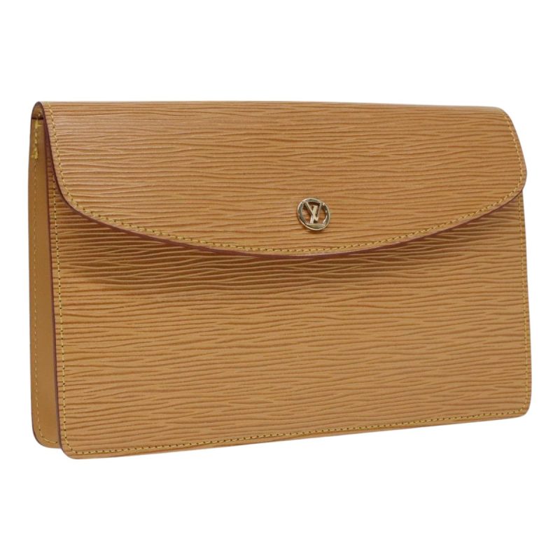 Louis Vuitton Epi Montaigne 23 Clutch Bag Winnipeg Beige M52666  92923