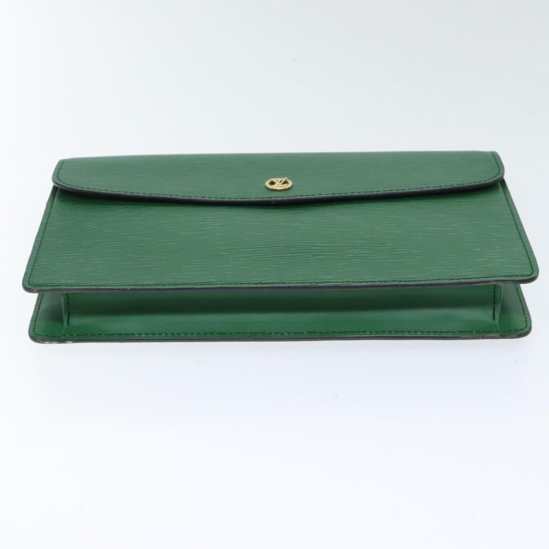 Louis Vuitton Epi Montaigne 27 Clutch Bag Green M52654  92924 - Image 6